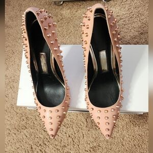 Elegant Studded Pink Heels